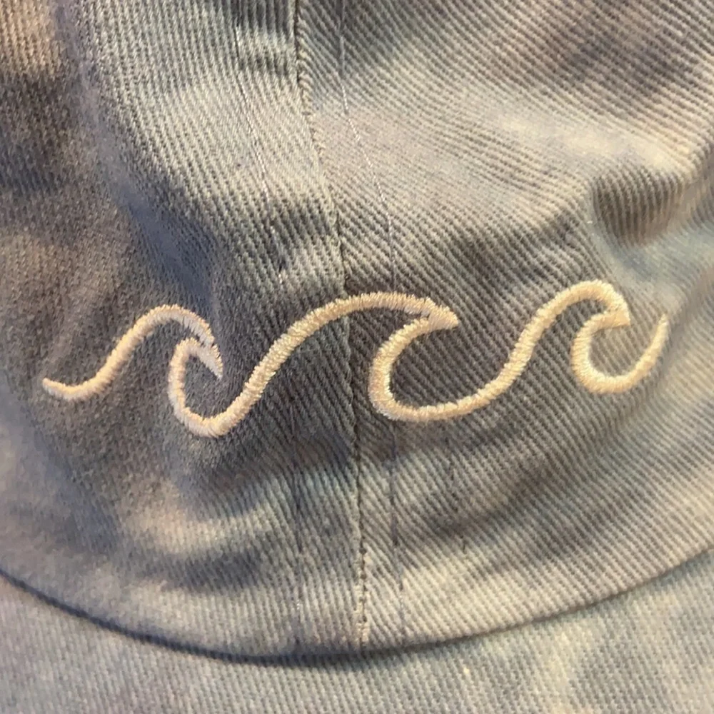 Blue Revival Ripple Baseball Hat Vintage-washed